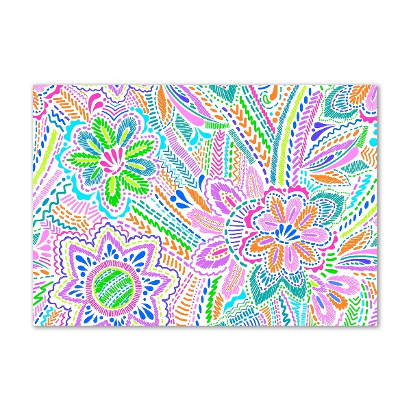 Cuadro metacrilato horizontal Patrón floral