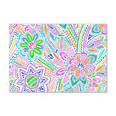 Cuadro metacrilato horizontal Patrón floral