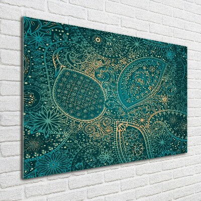 Cuadro metacrilato horizontal Fondo de adornos