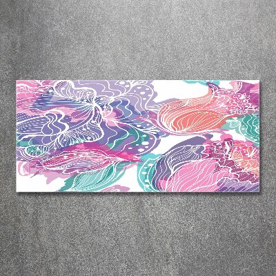 Cuadro acrílico horizontal Flores mágicas