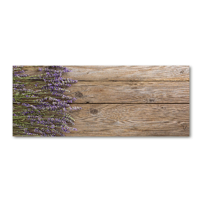 Pintura en acrílico horizontal Lavanda sobre madera