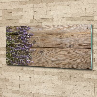 Pintura en acrílico horizontal Lavanda sobre madera