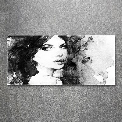 Cuadro acrílico horizontal Retrato de mujer