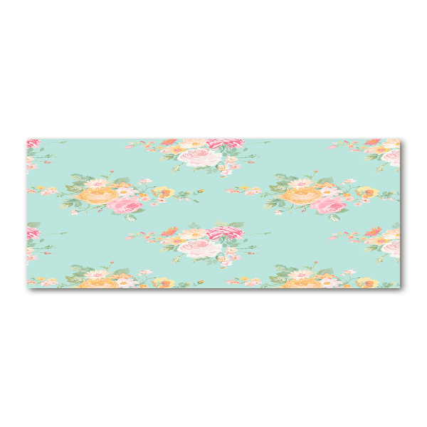 Cuadro metacrilato horizontal Patrón floral