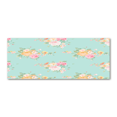 Cuadro metacrilato horizontal Patrón floral