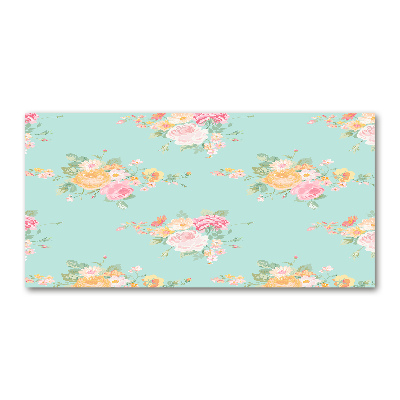 Cuadro metacrilato horizontal Patrón floral