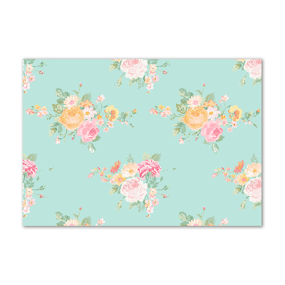 Cuadro metacrilato horizontal Patrón floral