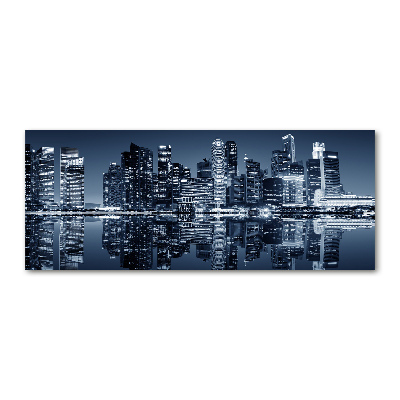 Foto obraz szkło akryl Singapur nocą