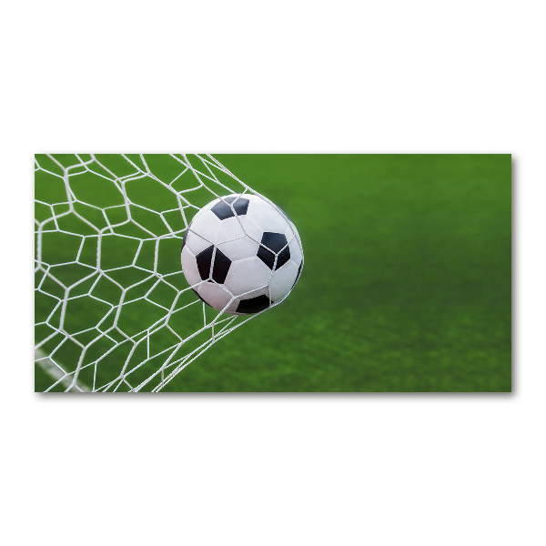 Foto en metacrilato horizontal El balón está en la portería.