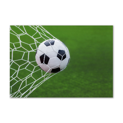 Foto en metacrilato horizontal El balón está en la portería.