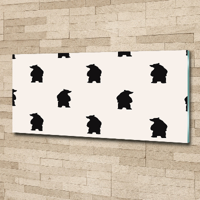 Cuadro acrílico horizontal Osos