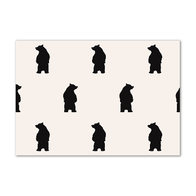 Cuadro acrílico horizontal Osos