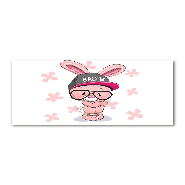 Obraz zdjęcie szkło akryl Królik w czapce