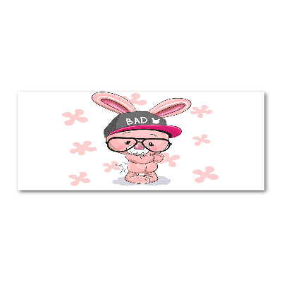 Obraz zdjęcie szkło akryl Królik w czapce