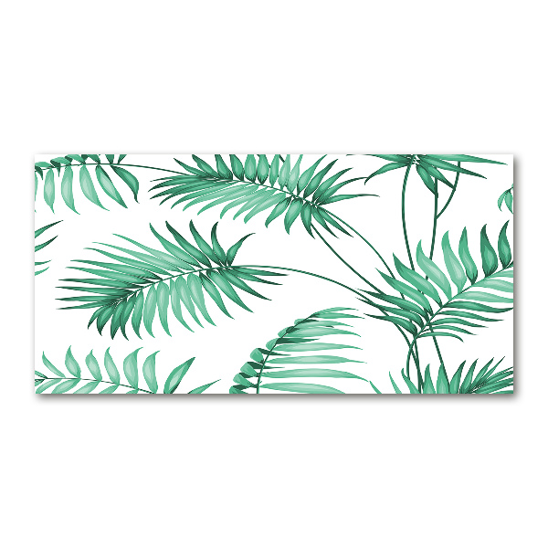 Cuadro metacrilato horizontal hojas tropicales