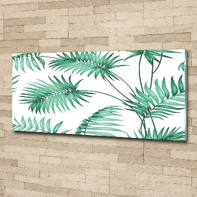 Cuadro metacrilato horizontal hojas tropicales