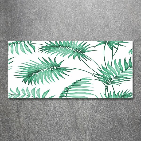 Cuadro metacrilato horizontal hojas tropicales