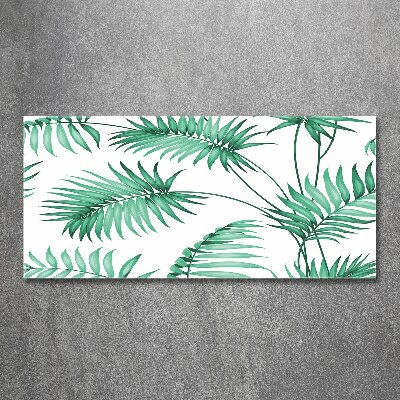 Cuadro metacrilato horizontal hojas tropicales