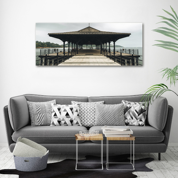 Foto en metacrilato horizontal Muelle de Hong Kong