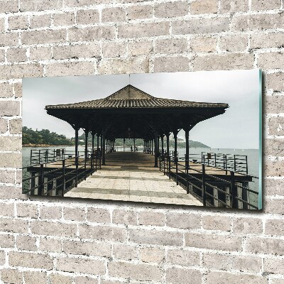 Foto en metacrilato horizontal Muelle de Hong Kong