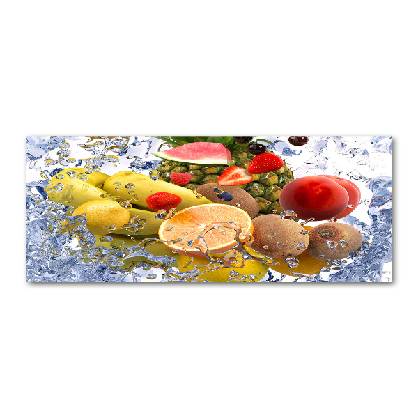 Cuadro metacrilato horizontal Fruta y agua