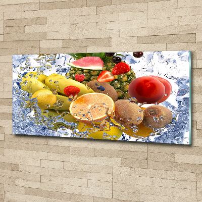 Cuadro metacrilato horizontal Fruta y agua