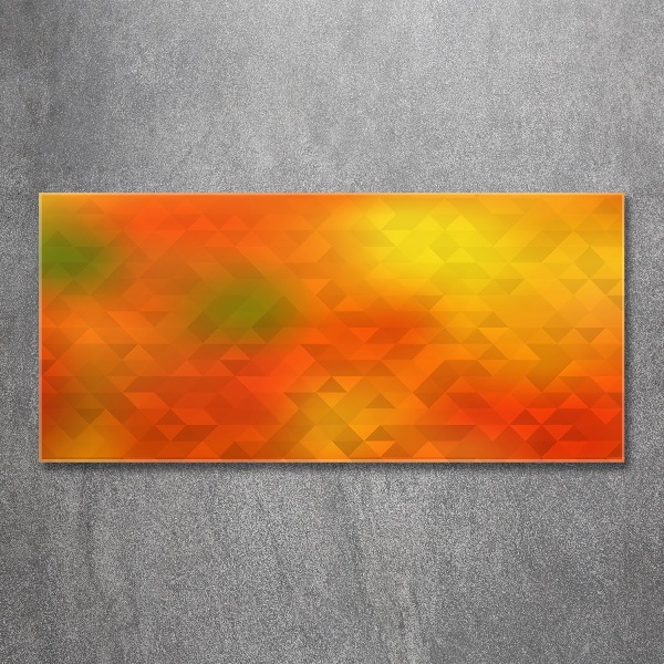 Cuadro acrílico horizontal Triángulos abstractos