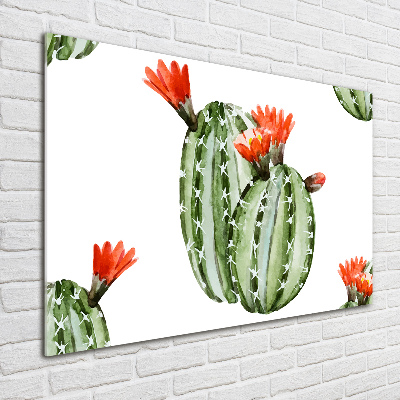Pintura en acrílico horizontal Cactus