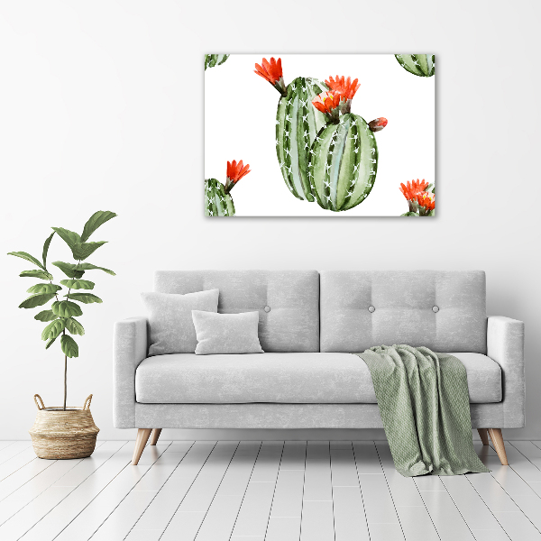 Pintura en acrílico horizontal Cactus