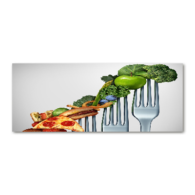 Cuadro acrílico horizontal Progreso de la dieta