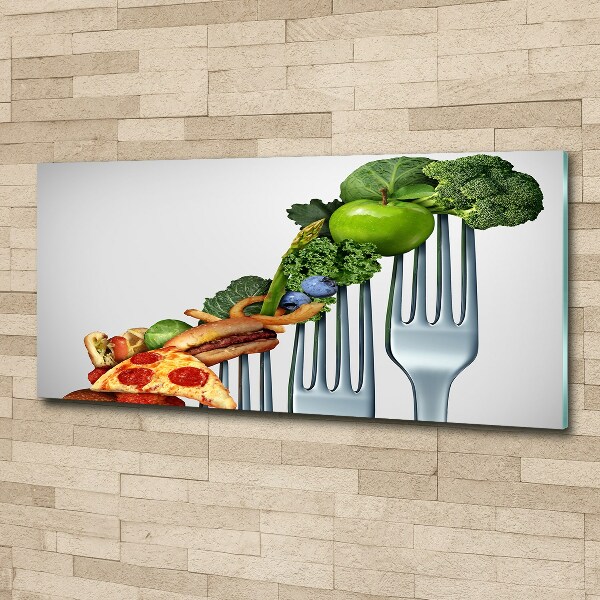 Cuadro acrílico horizontal Progreso de la dieta