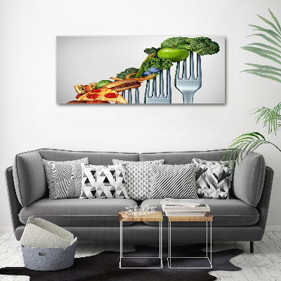 Cuadro acrílico horizontal Progreso de la dieta