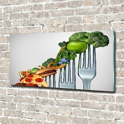 Cuadro acrílico horizontal Progreso de la dieta
