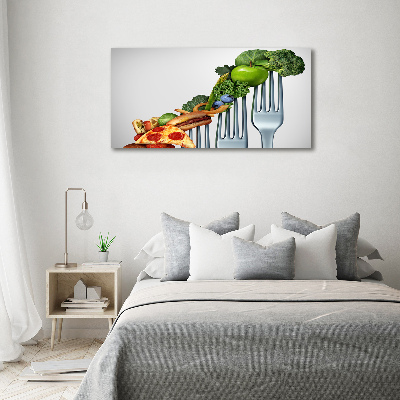 Cuadro acrílico horizontal Progreso de la dieta