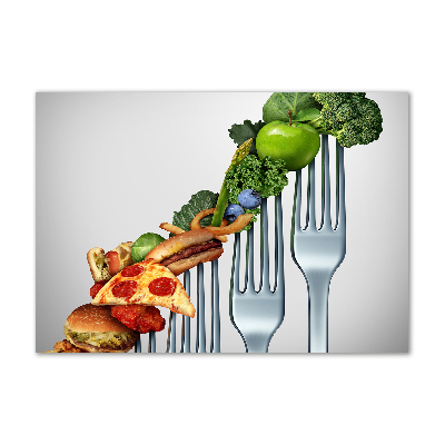 Cuadro acrílico horizontal Progreso de la dieta
