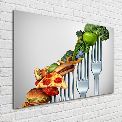 Cuadro acrílico horizontal Progreso de la dieta