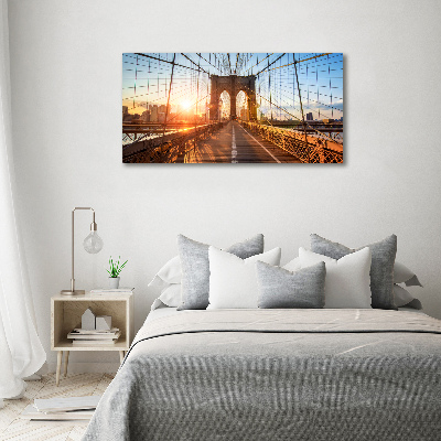 Cuadro acrílico horizontal Puente de Brooklyn
