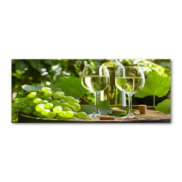 Foto en metacrilato horizontal Vino blanco y fruta