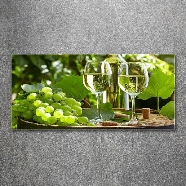 Foto en metacrilato horizontal Vino blanco y fruta