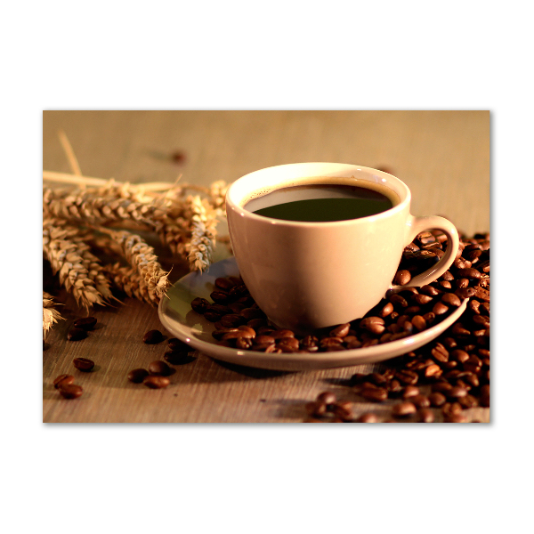 Cuadro acrílico horizontal Café aromático