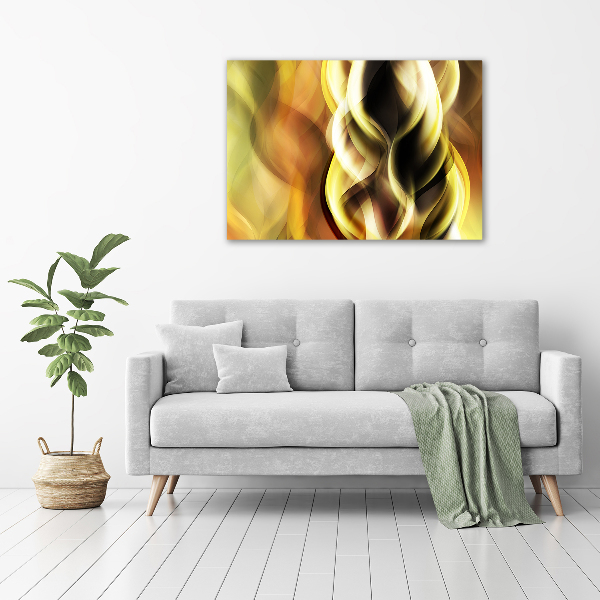 Pintura en acrílico horizontal Luz dorada
