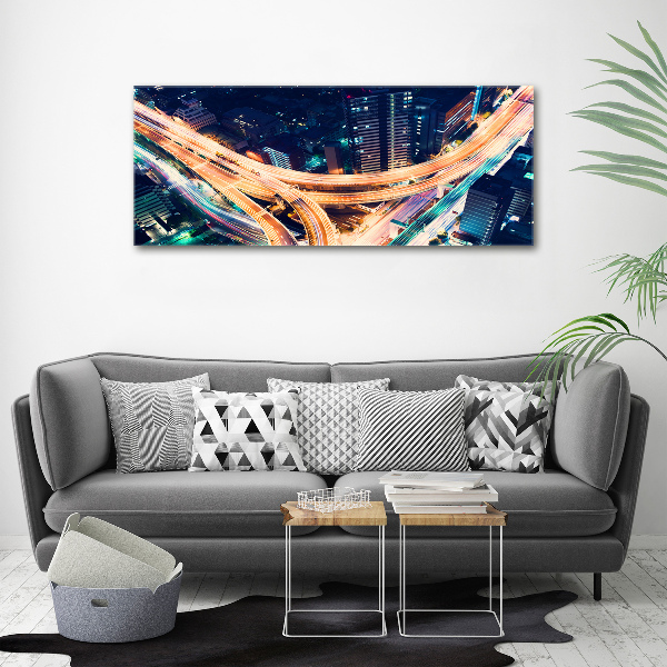 Pintura en acrílico horizontal Autopista de Tokio