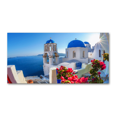 Cuadro metacrilato horizontal Santorini Grecia