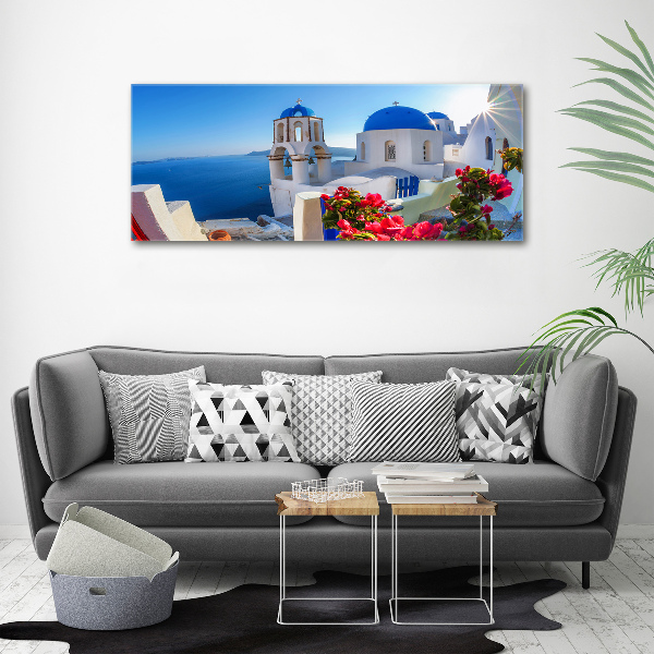 Cuadro metacrilato horizontal Santorini Grecia