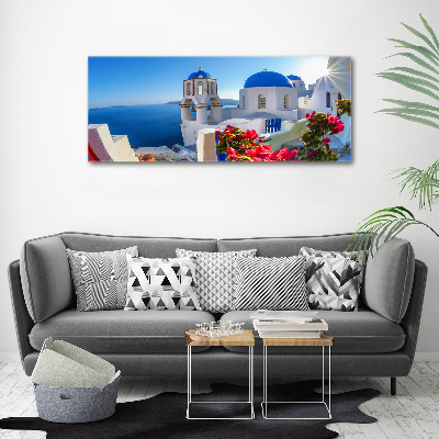 Cuadro metacrilato horizontal Santorini Grecia