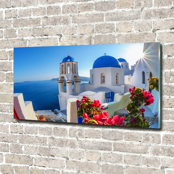 Cuadro metacrilato horizontal Santorini Grecia