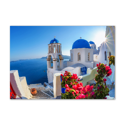 Cuadro metacrilato horizontal Santorini Grecia