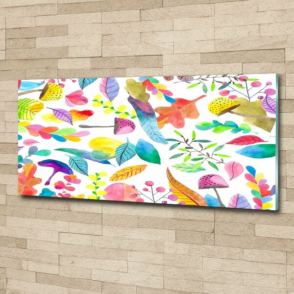 Cuadro metacrilato horizontal Patrón floral