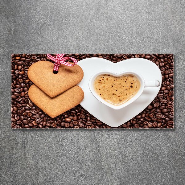 Cuadro metacrilato horizontal Café y pan de jengibre