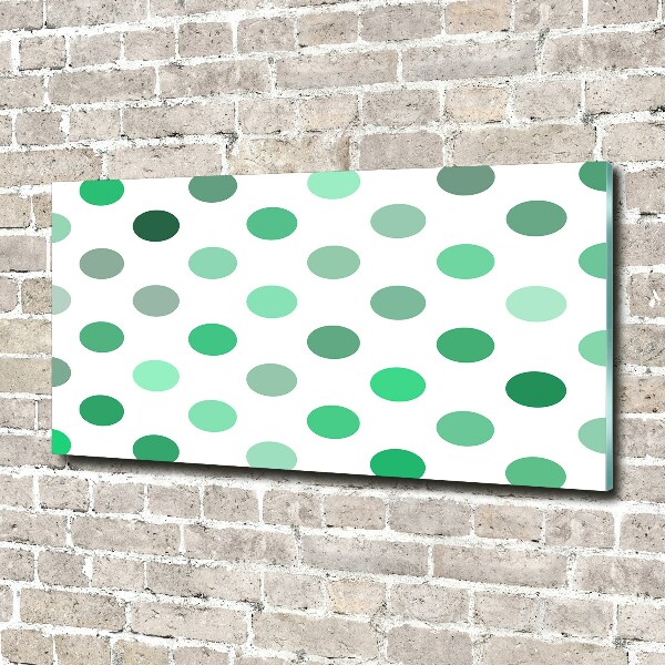 Foto en metacrilato horizontal Puntos verdes